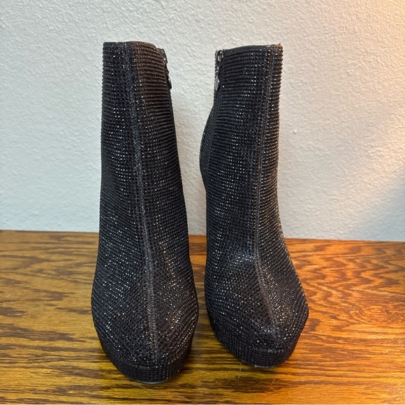 Thalia Sodi CHIARA platform dress booties black rhinestones size 8.5M - Picture 3 of 9